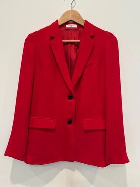 Aritzia Babaton Red Tailored Two Button Blazer XXS